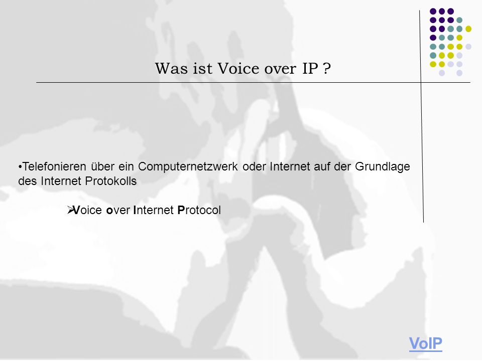 Was ist Voice over IP VoIP