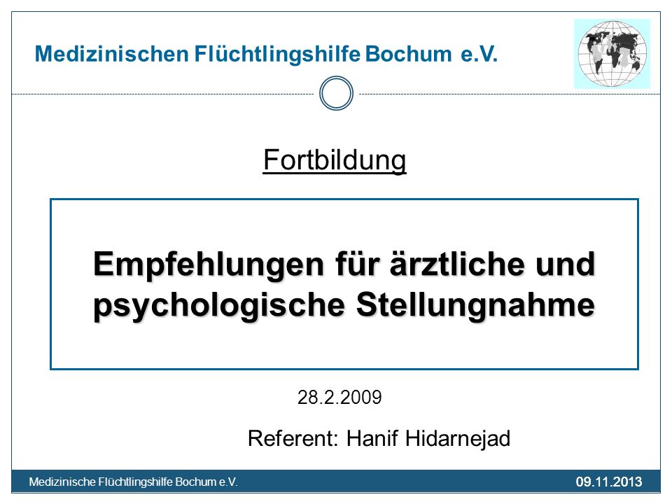 Medizinischen Flüchtlingshilfe Bochum e.V.