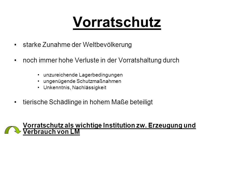 Vorratschutz starke Zunahme der Weltbevölkerung
