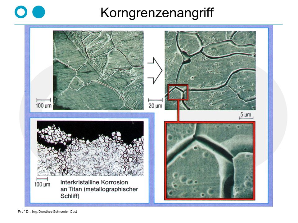 Korngrenzenangriff Prof. Dr.-Ing. Dorothee Schroeder-Obst