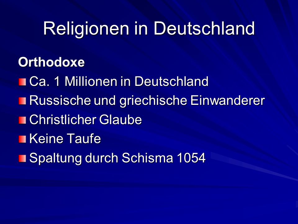 Religionen in Deutschland