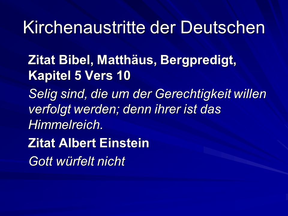 Kirchenaustritte der Deutschen