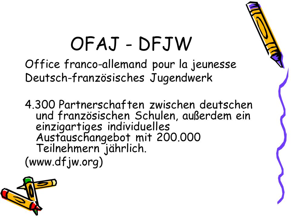 OFAJ - DFJW Office franco-allemand pour la jeunesse