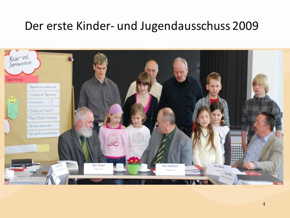 Der erste Kinder- und Jugendausschuss 2009