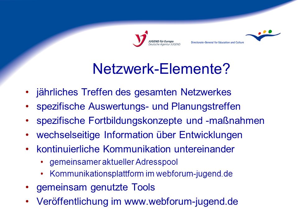Netzwerk-Elemente jährliches Treffen des gesamten Netzwerkes