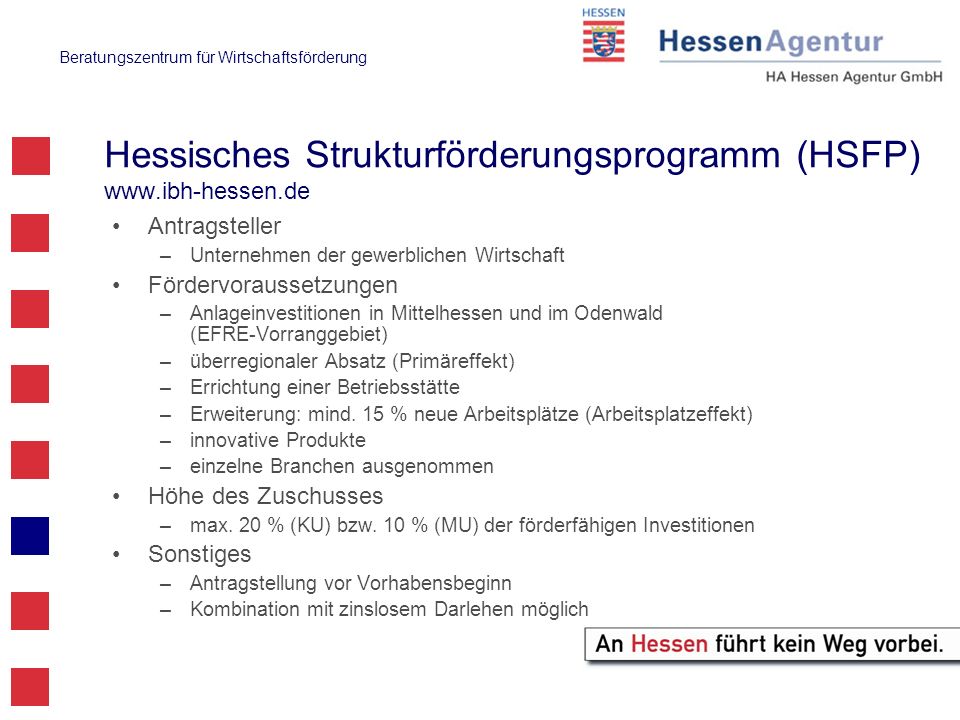 Hessisches Strukturförderungsprogramm (HSFP)