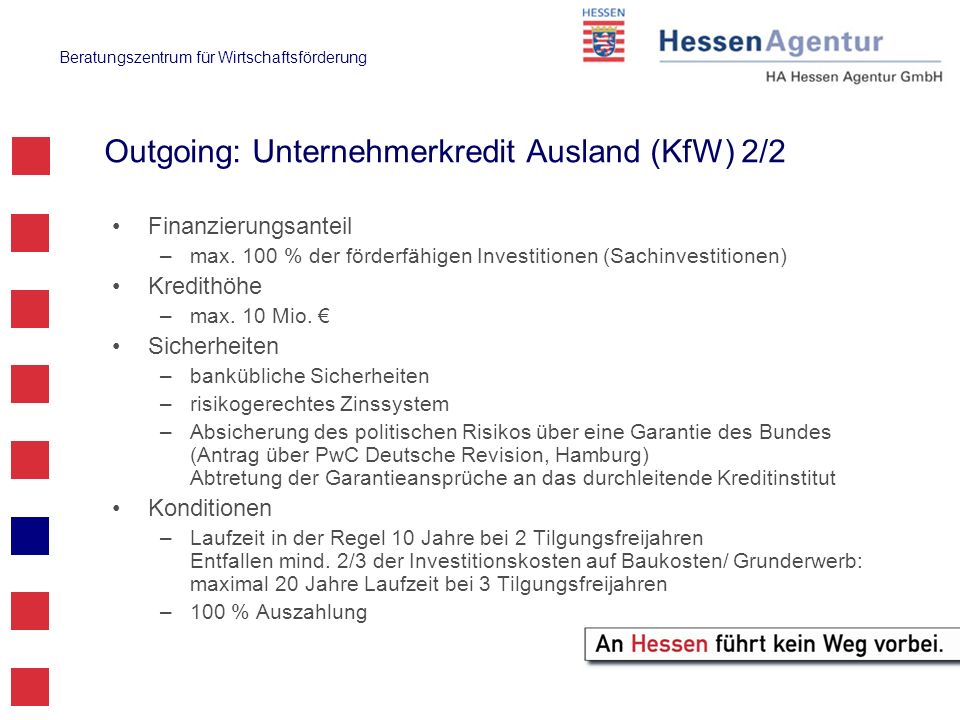 Outgoing: Unternehmerkredit Ausland (KfW) 2/2