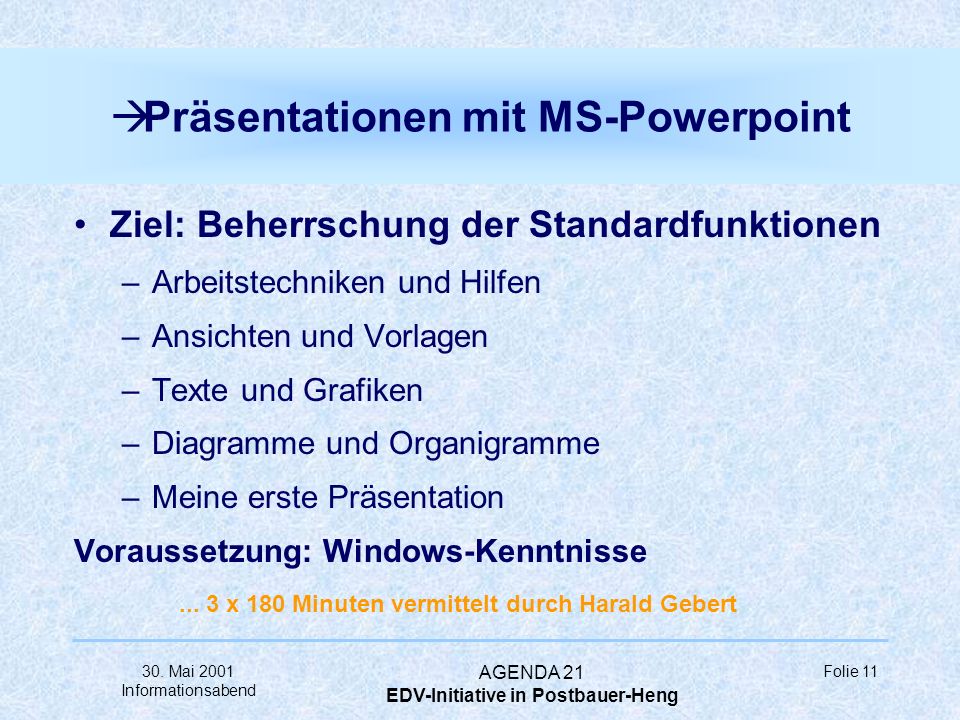 Präsentationen mit MS-Powerpoint