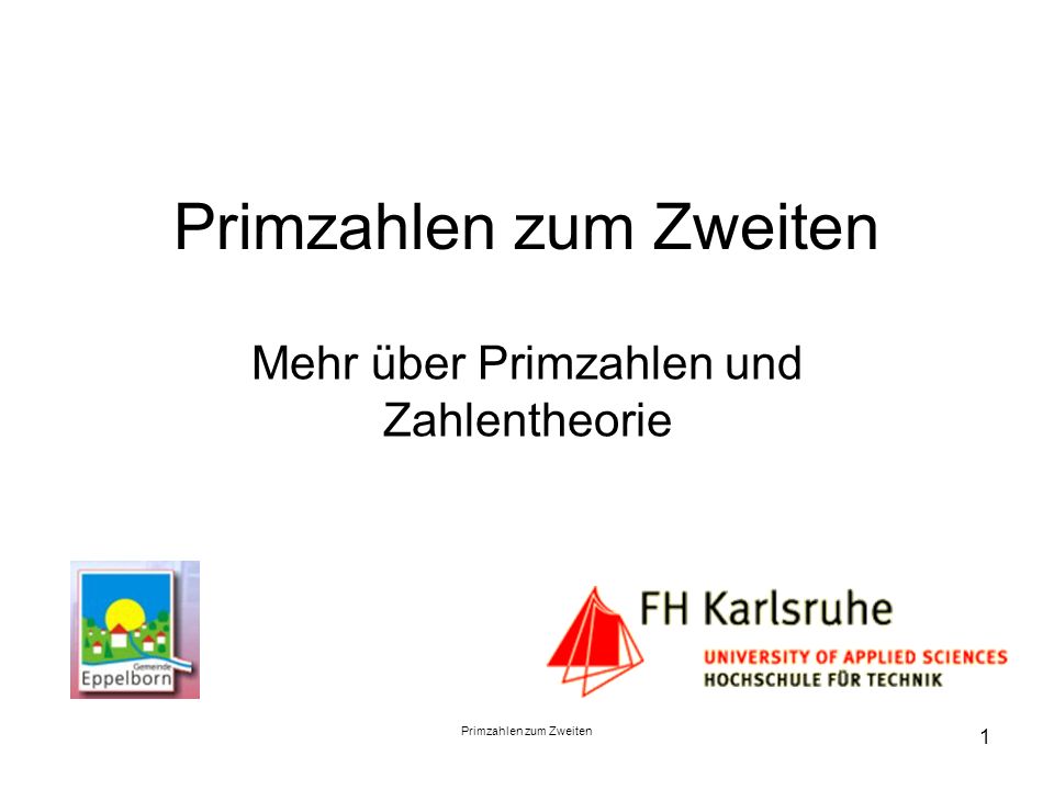 Primzahlen zum Zweiten