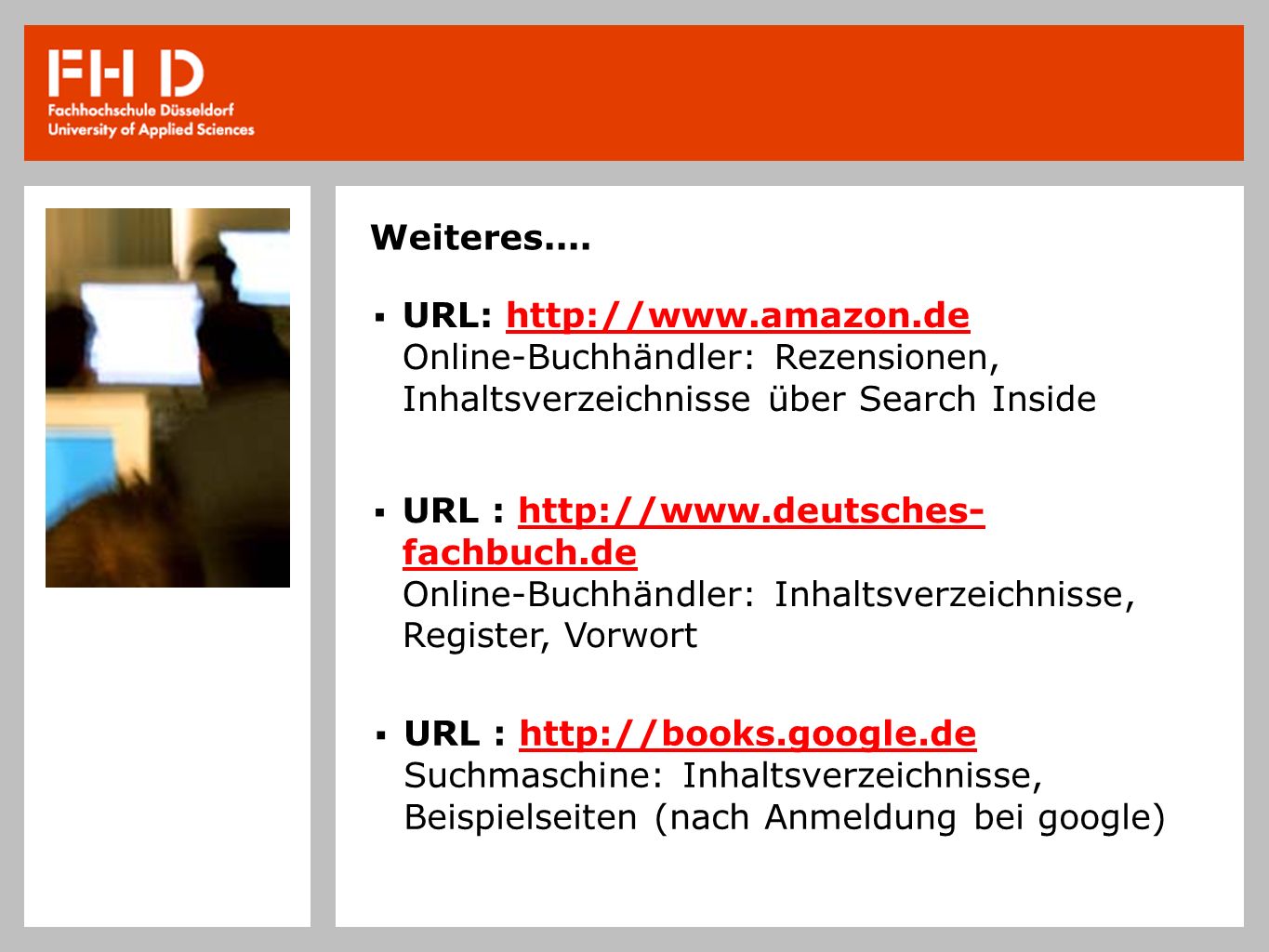 Weiteres.... URL:   Online-Buchhändler: Rezensionen, Inhaltsverzeichnisse über Search Inside.