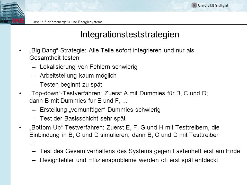 Integrationsteststrategien