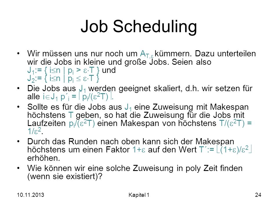 Job Scheduling
