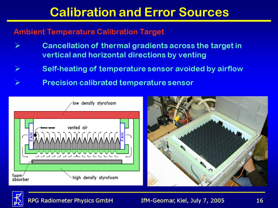 Calibration and Error Sources