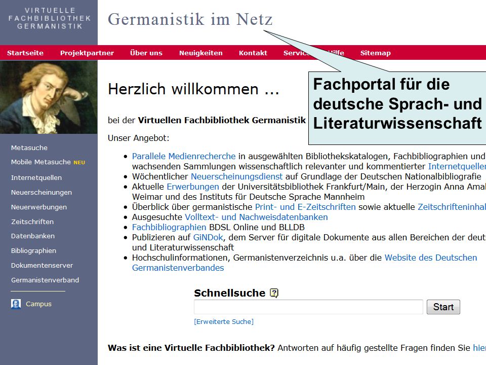 Fachportal für die deutsche Sprach- und Literaturwissenschaft