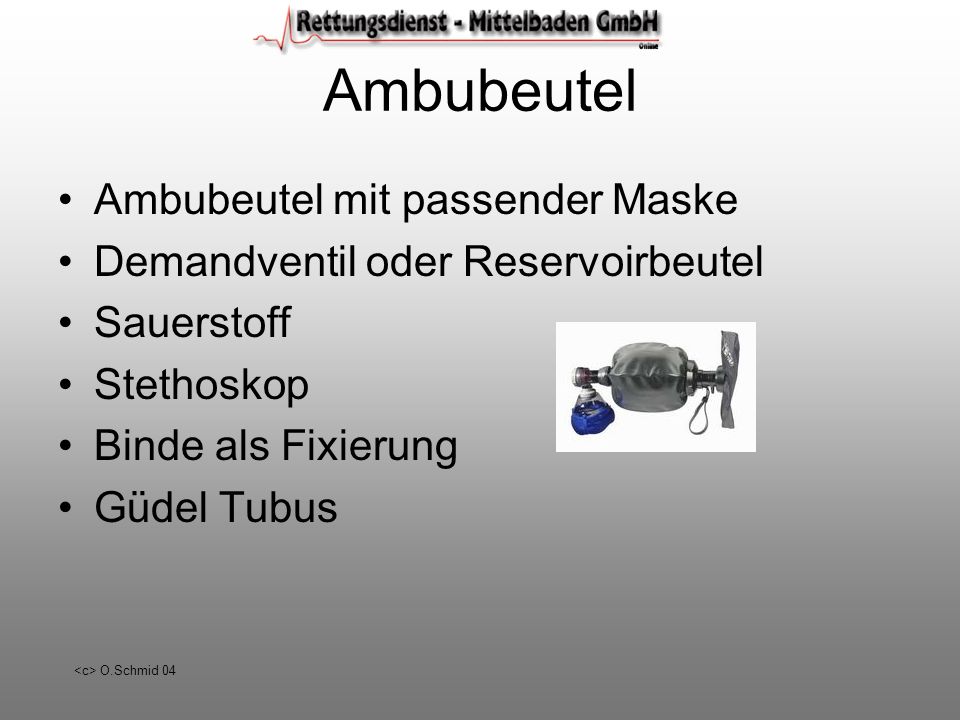 Ambubeutel Ambubeutel mit passender Maske