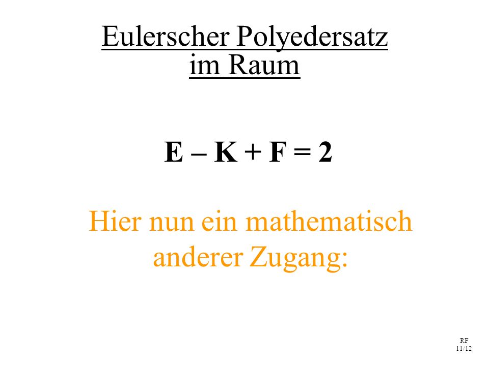 Eulerscher Polyedersatz