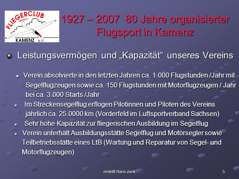 1927 – Jahre organisierter Flugsport in Kamenz