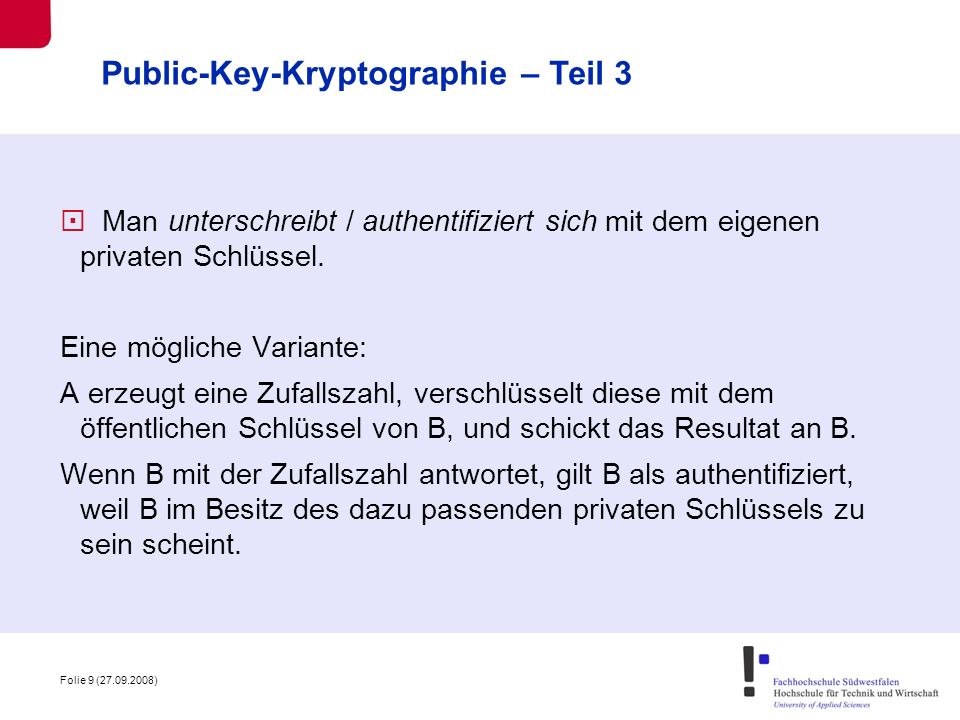 Public-Key-Kryptographie – Teil 3