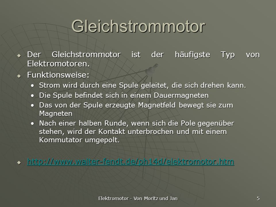 Elektromotor - Von Moritz und Jan