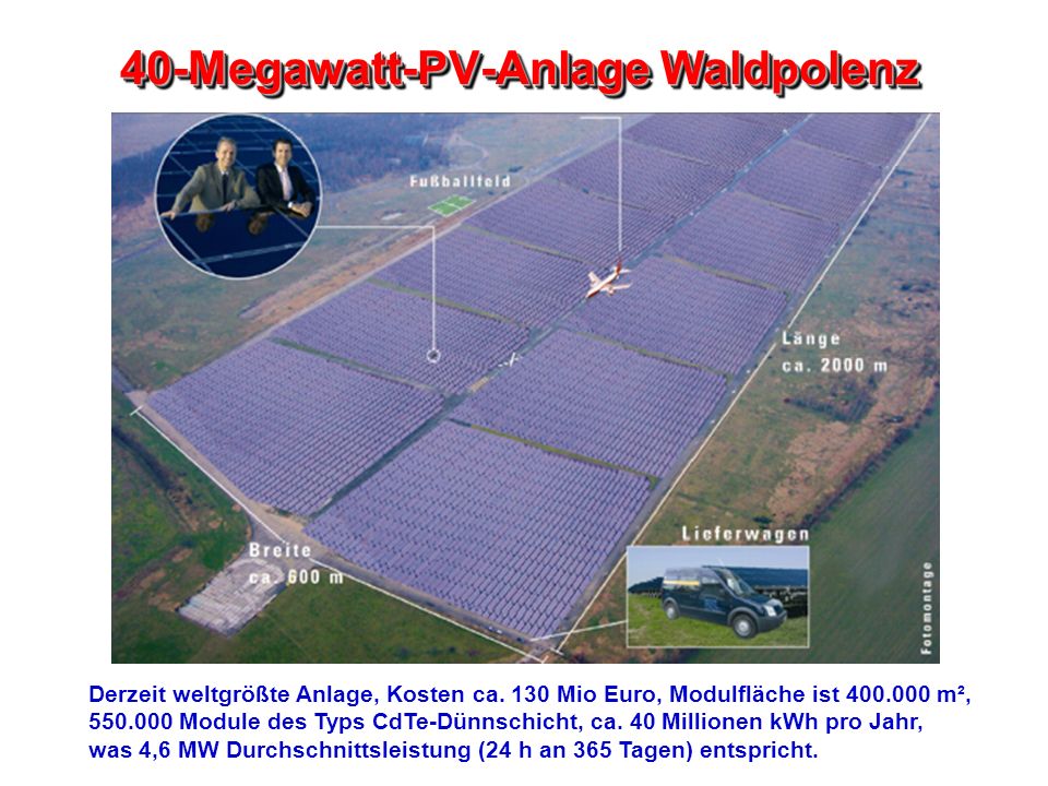 40-Megawatt-PV-Anlage Waldpolenz