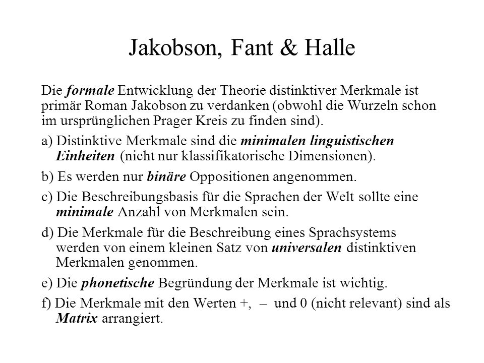 Jakobson, Fant & Halle