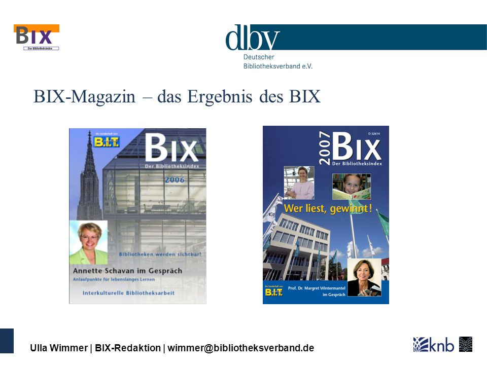 BIX-Magazin – das Ergebnis des BIX