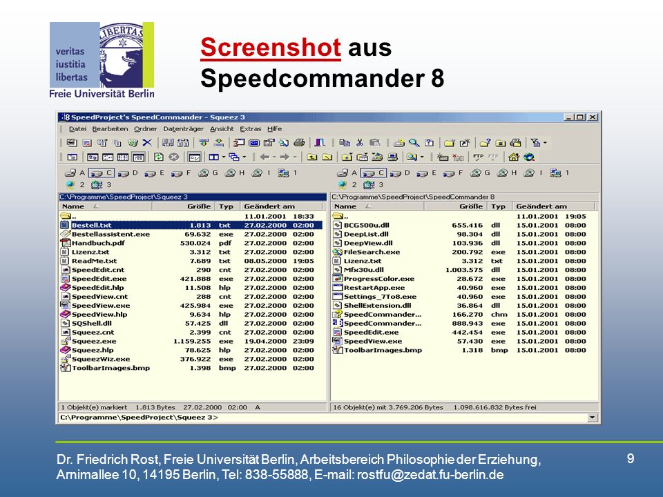 Screenshot aus Speedcommander 8
