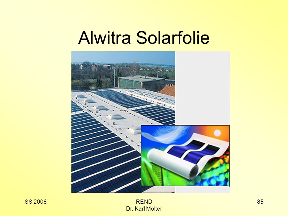 Alwitra Solarfolie SS 2006 REND Dr. Karl Molter