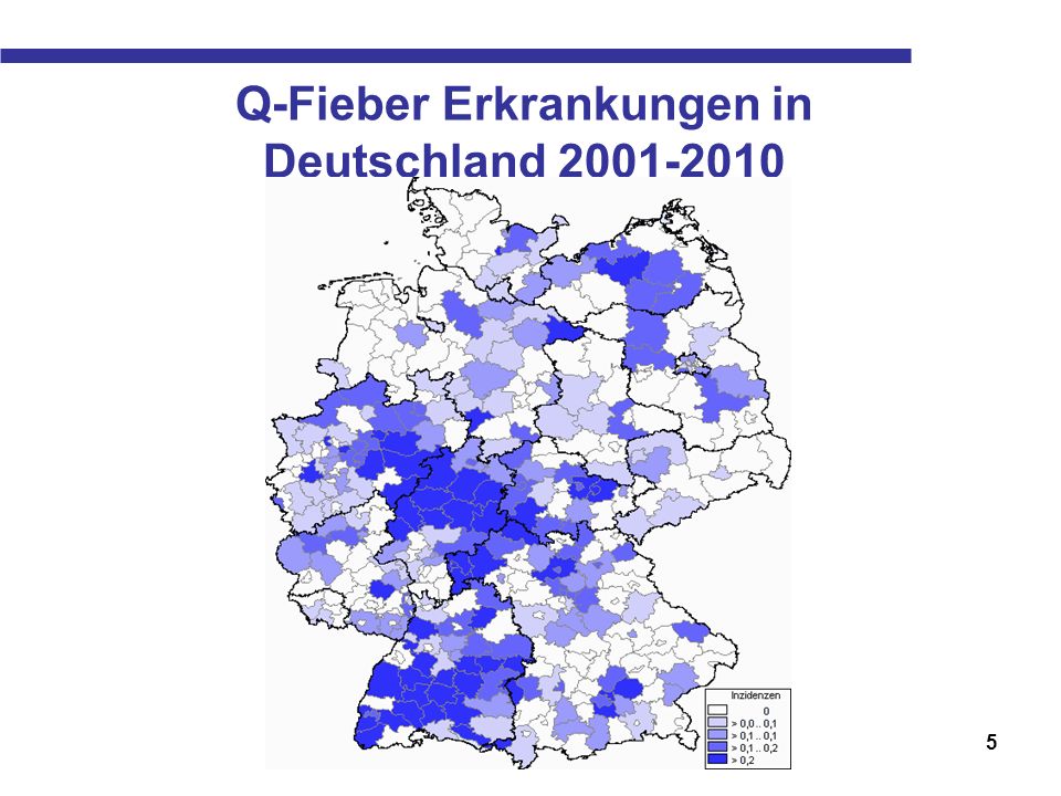 Q-Fieber Erkrankungen in Deutschland