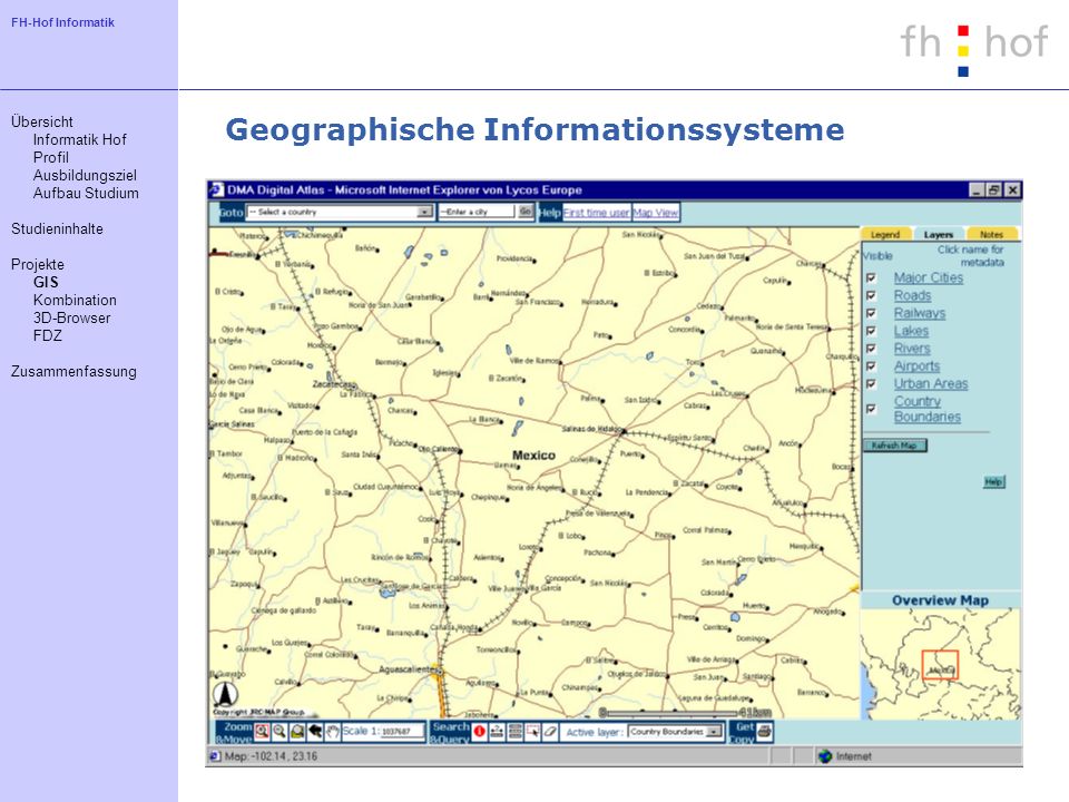 Geographische Informationssysteme