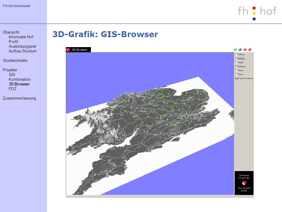 3D-Grafik: GIS-Browser