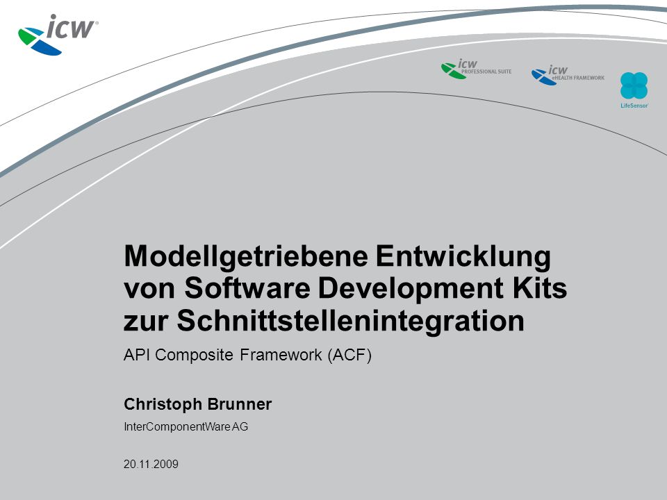 © 2009 ICW AG – GE Partner Enabling - title of training presentation