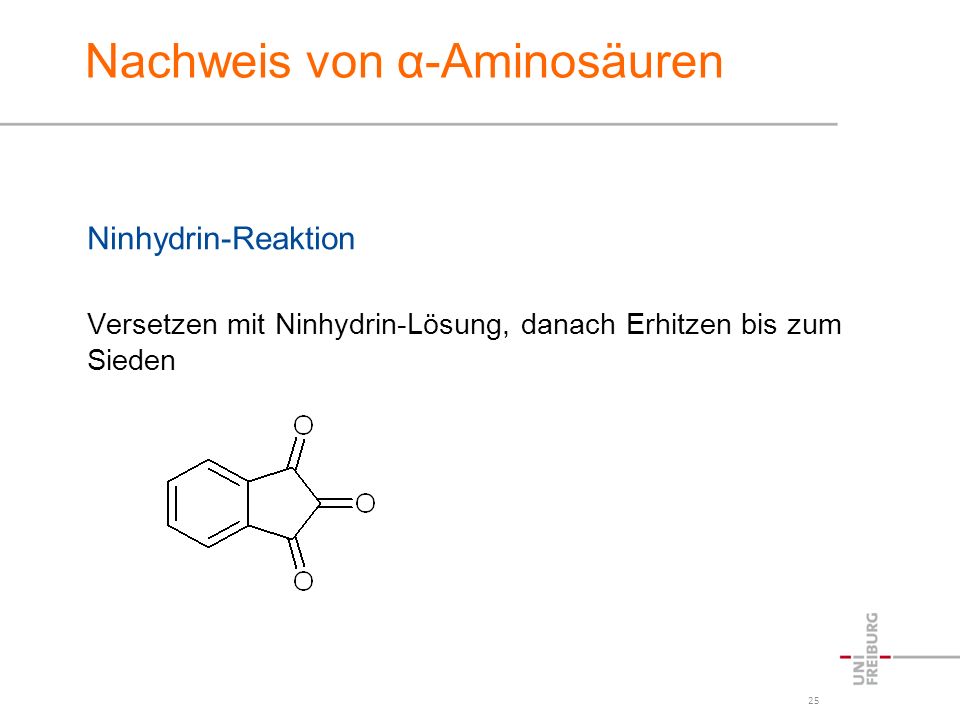 Nachweis von α-Aminosäuren