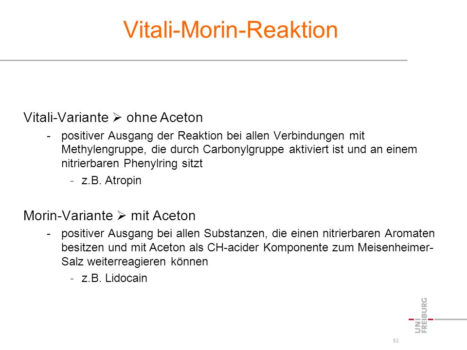 Vitali-Morin-Reaktion