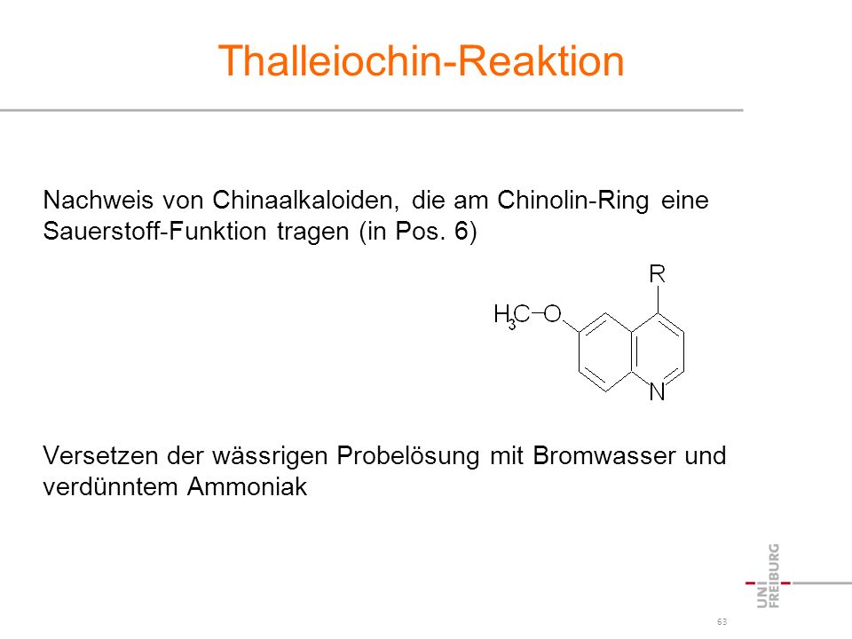 Thalleiochin-Reaktion