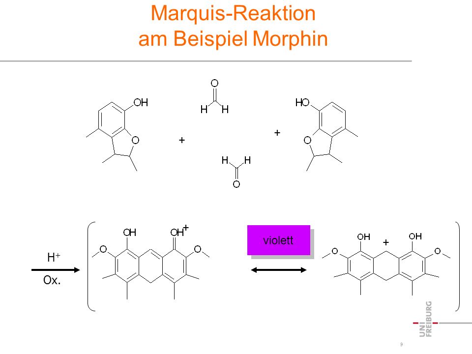 Marquis-Reaktion am Beispiel Morphin