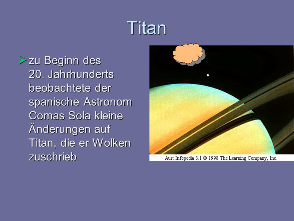 Titan zu Beginn des 20.