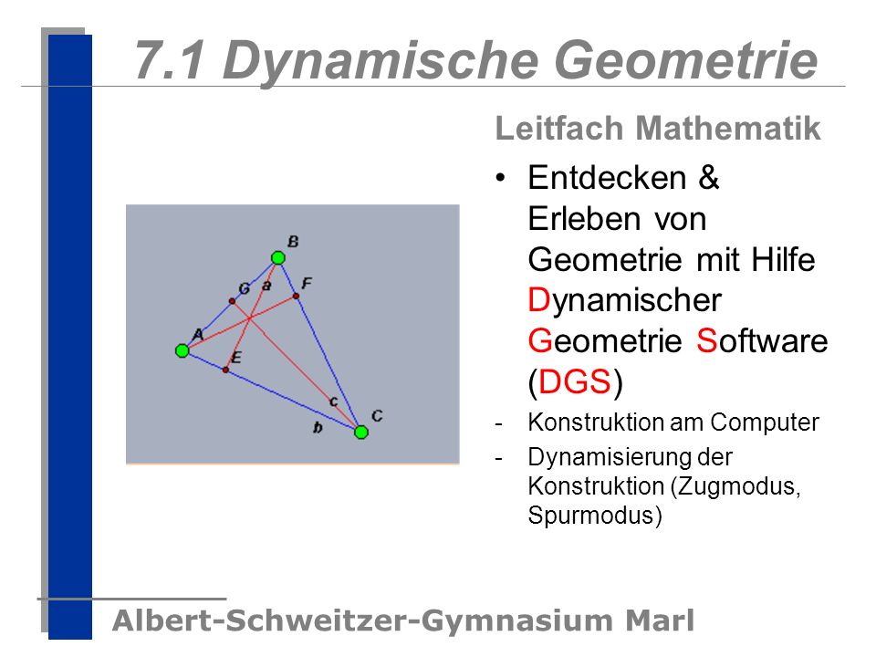 7.1 Dynamische Geometrie Leitfach Mathematik