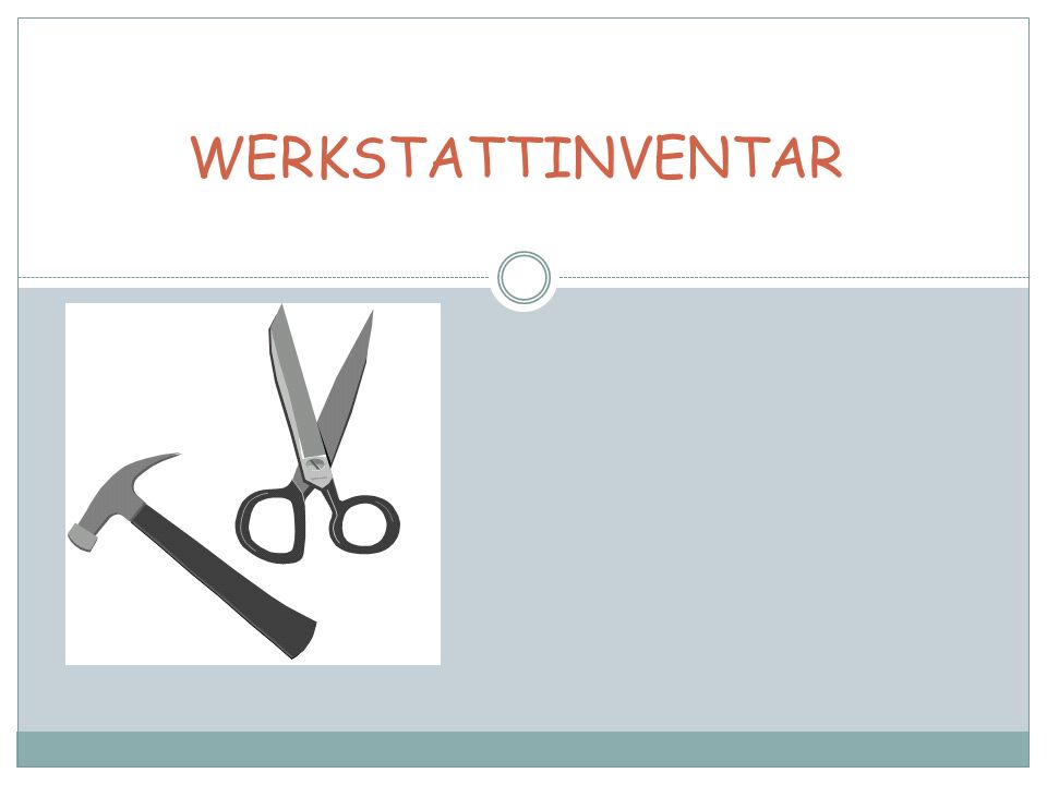 WERKSTATTINVENTAR
