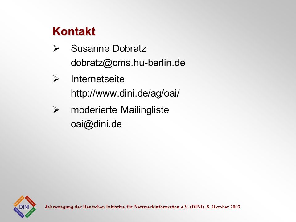 Kontakt Susanne Dobratz