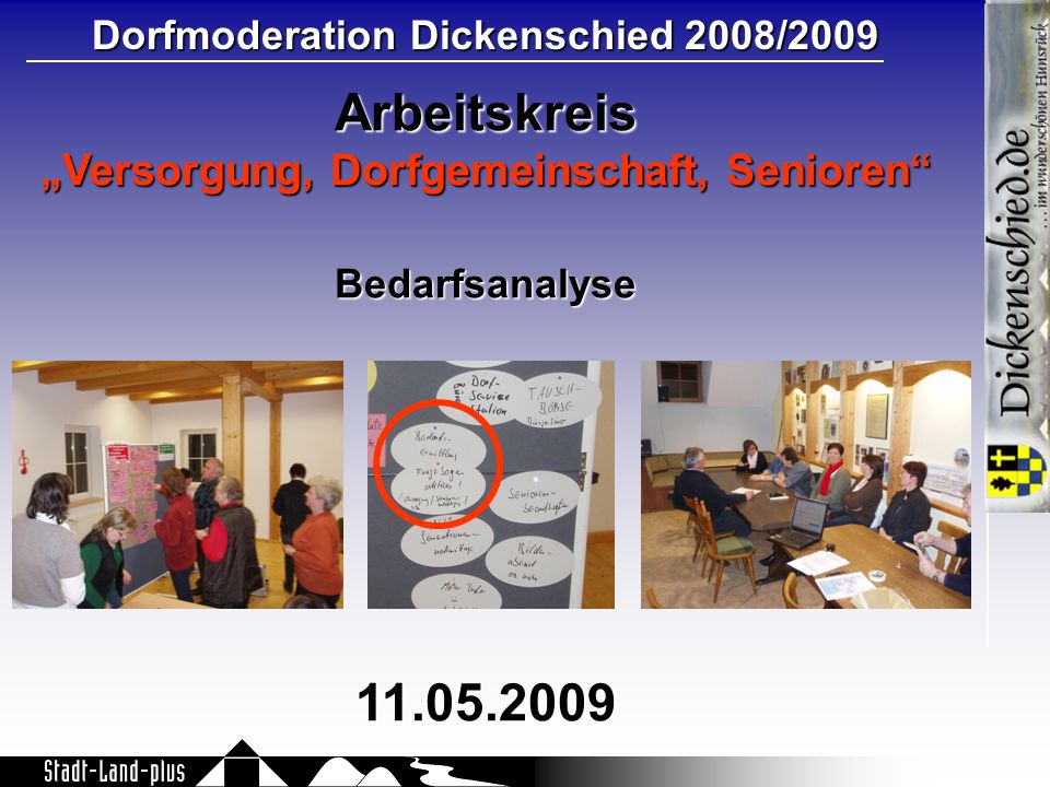 Arbeitskreis „Versorgung, Dorfgemeinschaft, Senioren