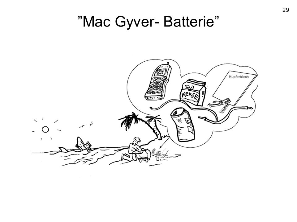 Mac Gyver- Batterie