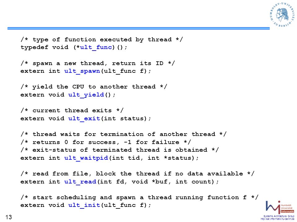 /* type of function executed by thread */