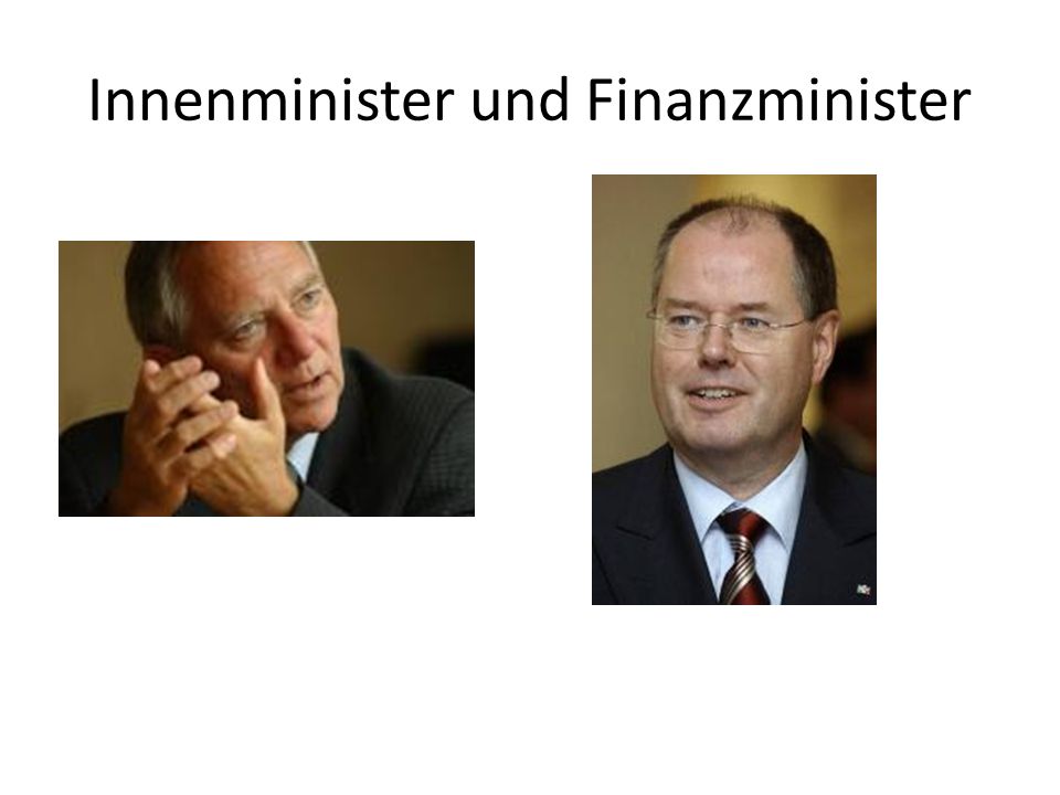 Innenminister und Finanzminister