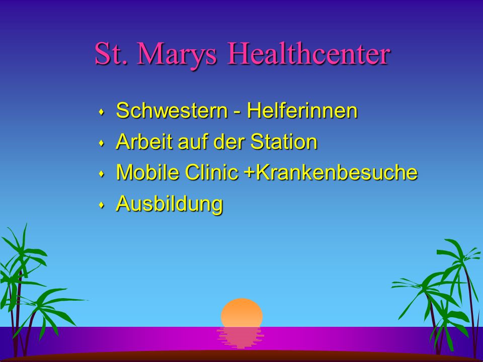 St. Marys Healthcenter Schwestern - Helferinnen Arbeit auf der Station