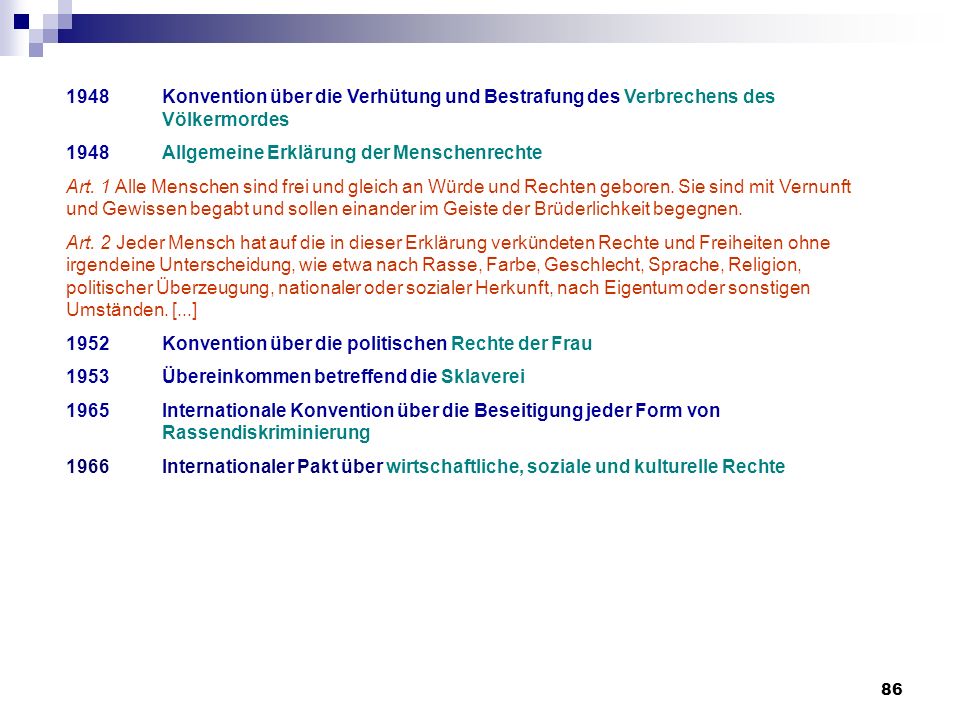 1948. Konvention über die Verhütung und Bestrafung des Verbrechens des