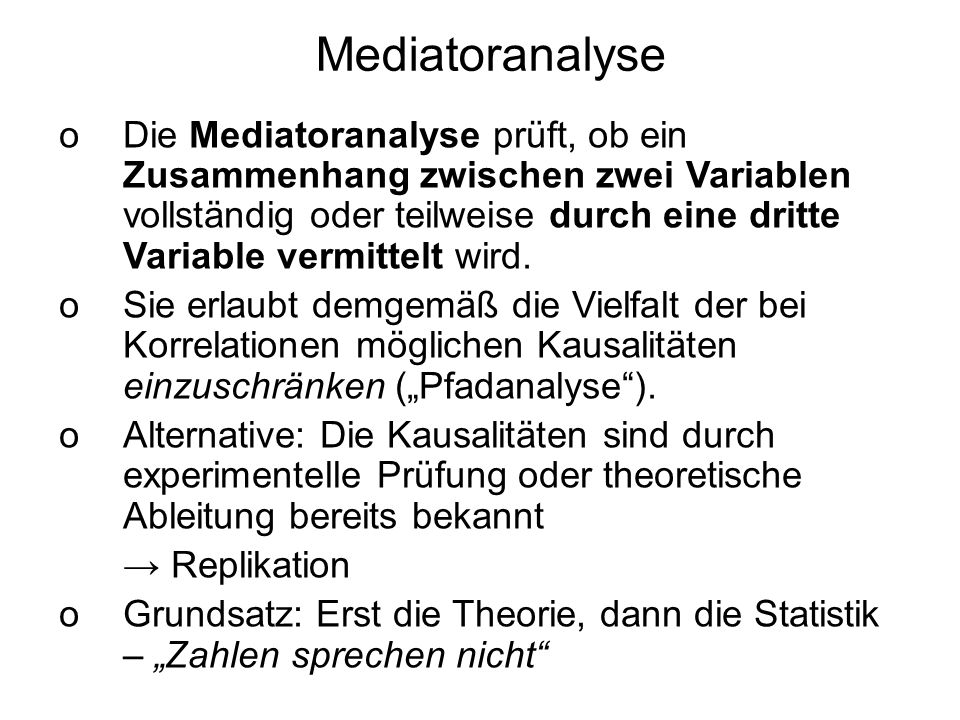 Mediatoranalyse