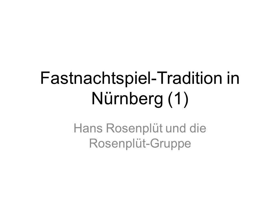 Fastnachtspiel-Tradition in Nürnberg (1)
