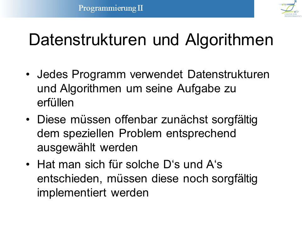 Datenstrukturen und Algorithmen