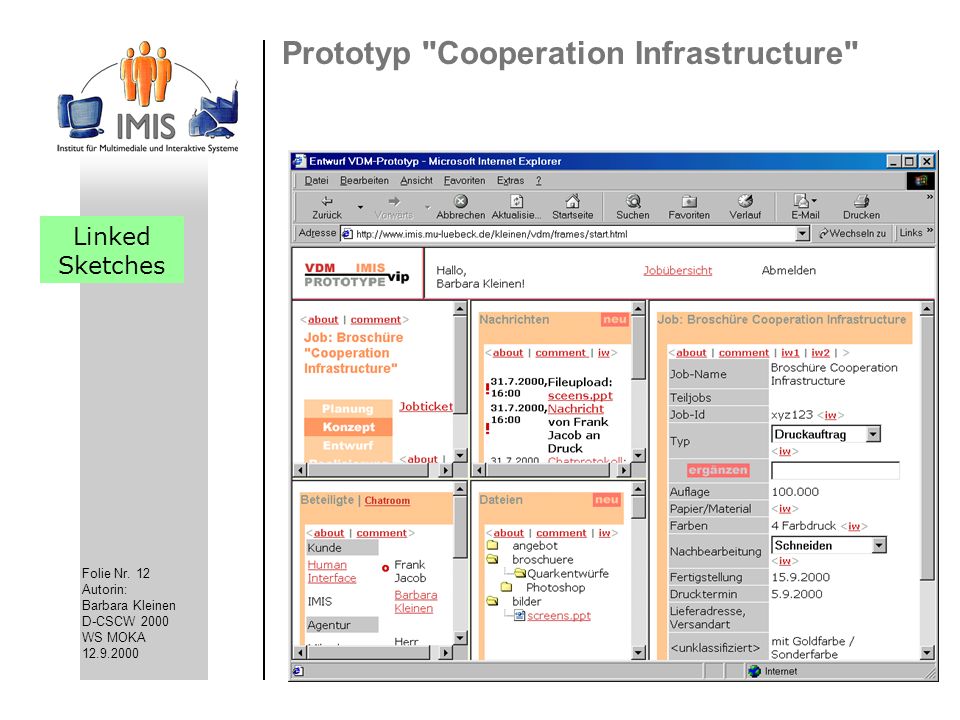 Prototyp Cooperation Infrastructure